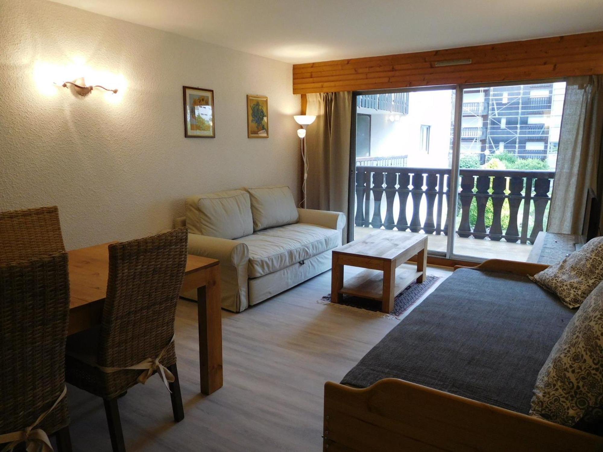 Bel Appartement 2 Pieces Avec Parking A Chamonix - Fr-1-517-39 Exteriör bild